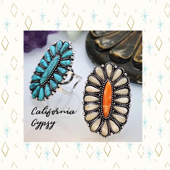 Western Gypsy Zuni Boho Ring πΌ - Picture 2 of 5